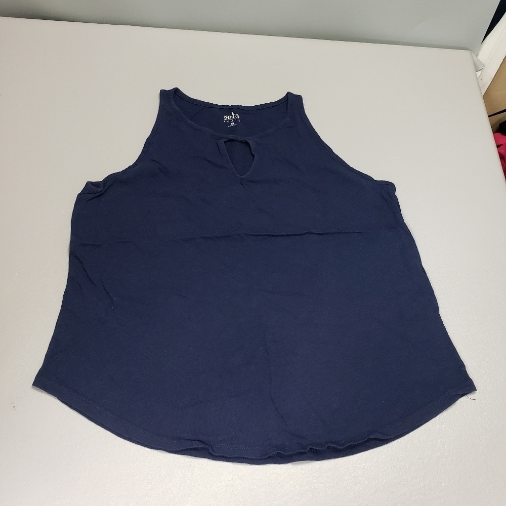 Soho jeans navy blue tank M